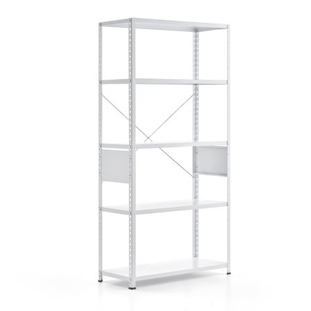 Regal FIRST, Grundmodul, 1960x1010x400mm, weiß