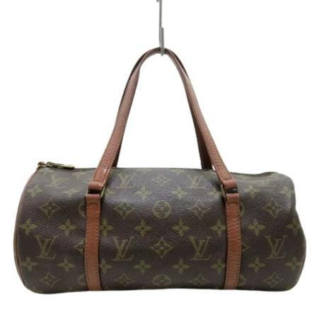 Louis Vuitton Vintage Pre-owned Polyester Papillon Brun, Dame Vintage Tasker, Størrelse: ONE Size
