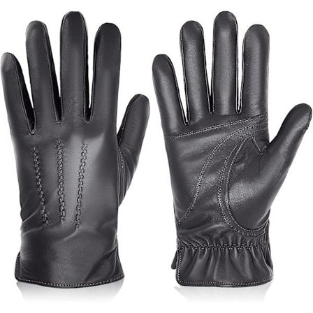 Ægte læderhandsker til mænd, vinter