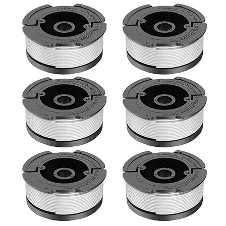 6 stk. til Black & Decker GH400 / GH500 / GH600 Trådspoler til græsslåmaskiner, AF-100-3ZP DCQW