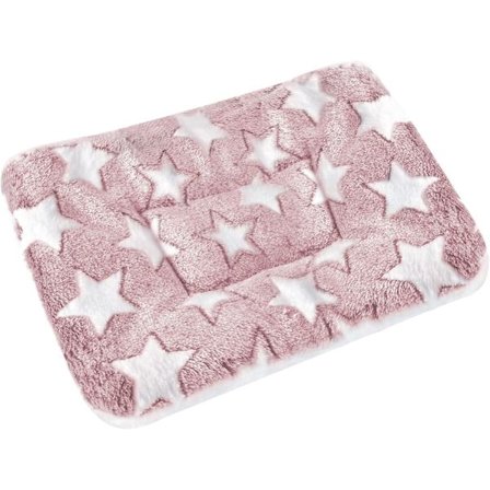 Vendbar kæledyrs sengemåtte til alle årstider, blød, varm og vaskbar til hunde, katte, marsvin, rød 48x67cm