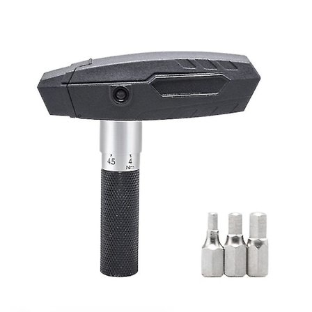 Pyörän monitoimityökalu vääntömomentin avaimella, säädettävissä, 3 kpl 15 mm kuusiokoloavaimia, 4-6 Nm