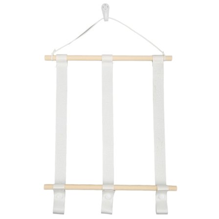 Treholder i eik og polyester for sløyfer, enkel og holdbar hårtilbehør, pannebånd, klemmeorganisator type 1