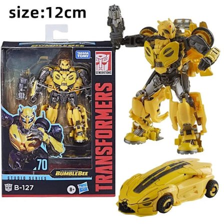 4,5-tommers Hasbro Transformers Leker Studio Series Transformers: 70 Bumblebee Action Figur Samlingsmodell