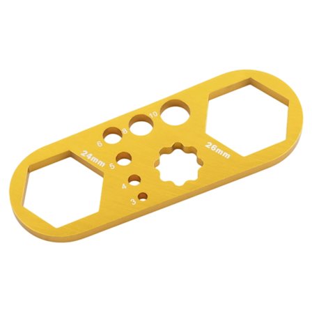 Tunn Cykelgaffelhattverktyg 33g Transportabel Plan Anodiserad Yta Cykelutrustning