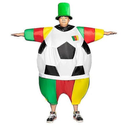 Fotball Oppblåsbar Bekledning Fotballkamp Landslag Oppblåsbare Klær Festival Party Maskotdrakt Halloween Cosplay Kostyme