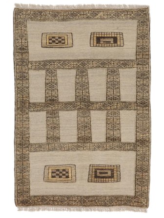 Kelim Nimbaft Tæppe 112X167 Brun/Orange Uld, Persien/Iran Carpetvista