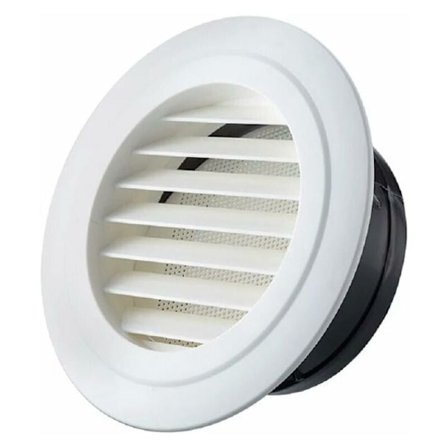 150mm Rund ABS Ventilgitter med Insektnett, Kompatibelt med 15.2cm Kanaler