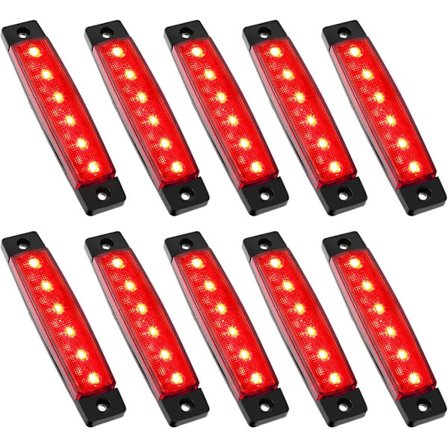 10 stk. LED-striper for eksteriør under bilen, hjulbuer, vanntette lyssett Kompatibel med Offroad Truck Snøscooter