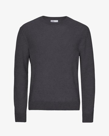 Classic Merino Wool Crew - Lava Grey