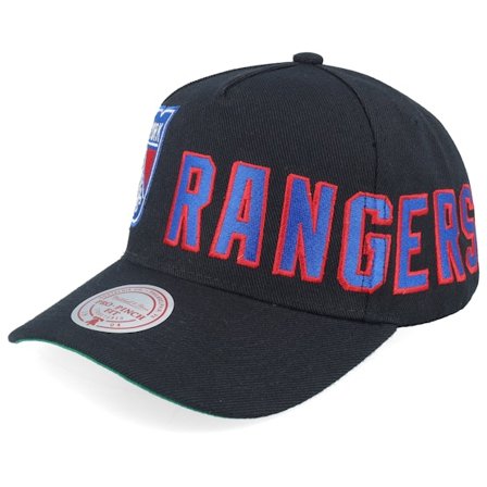 Mitchell & Ness - NHL Noir adjustable Casquette - New York Rangers Busted Pro Black A-Frame Adjustable @ Hatstore