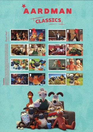 England - Aardman - Postfrisk ark