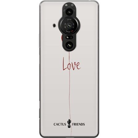 Yhteensopiva Puhelinkuori Sony Sony Xperia Pro-I Cactus and Friends - Love Balloon Minimal