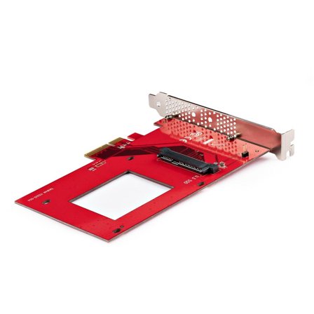 StarTech U.3 to PCIe Adapter Card, PCIe 4.0 x4 Adapter For 2.5" U.3 NVMe SSDs, SFF-TA-1001 PCI Express Add-in Card for Desktops/Servers, TAA Compliant