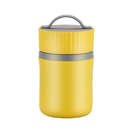 Tiivis 580 ml:n ruostumattomasta teräksestä valmistettu eristetty keittokulho - ihanteellinen puurolle, maidolle ja aamiaiselle, lounasrasia - 