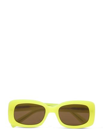 Bianca Solid Eye Wayfarer Solbriller Gul Becksöndergaard