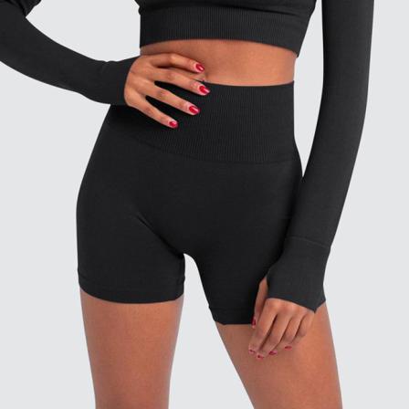 Snabbtorkande Yogashorts För Damer Enfärgade Leggings