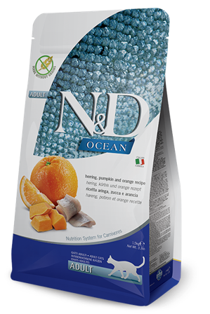 Farmina N&D Ocean Aringa E Zucca Gatti Adulti Sacco 300g