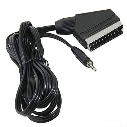 Scart till 3,5 mm, 1,4 m 3,5 mm Mini Jack till Scart Kabel för TV, Hörlurar och Högtalare