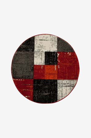 KM Home - Matto London - Monivärinen - Sileät matot - 160X160 - - Homeroom