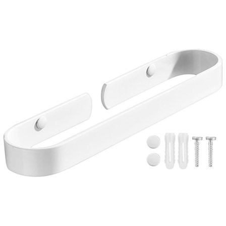 Veggmontert oppbevaringsstativ i aluminium, håndkleholder for oppvaskkluter og håndklær