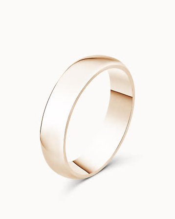 Smooth Ring for Him Victor 18K Rose Gold - Engagement Rings & Wedding Rings from Vanbruun
