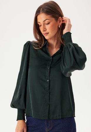 VILA Vikenzie L/S SHIRT SHIRT Shirt Scarab Klær