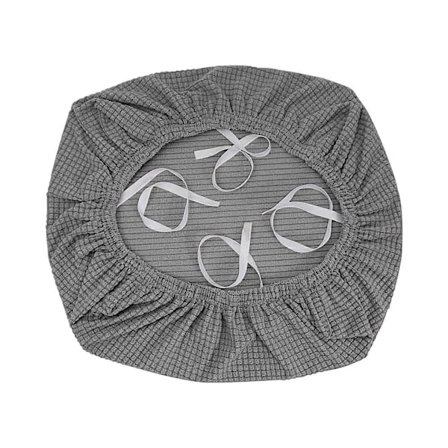 Kontorstol Setetrekk, Avtakbare Vaskbare Kontor Datamaskin Setetrekk Stretch 3 Deler Sklisikre Kontorstol Sete Putetrekk Grå