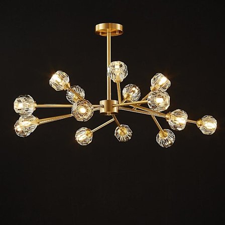 65cm Lanterne-designet Lysekrone Kobber Moderne