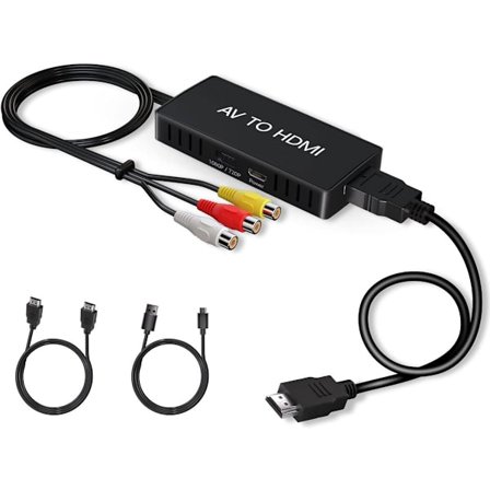 Tulppaani HDMI-muunnin - AV-HDMI-sovitin - RCA-HDMI-muunnin - 1080P - Komposiittisovitin