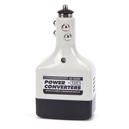 Autolader Adapter DC 12V Til AC Converter 220V Mobiloplader