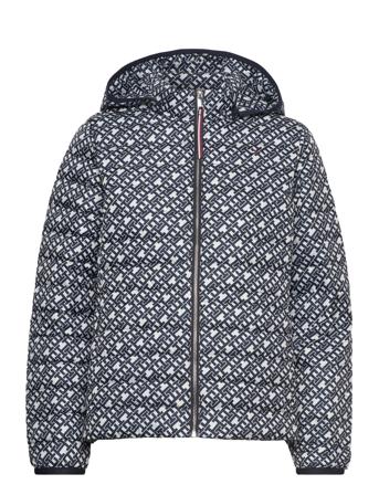 Feminine Lw Down Printed Jacket Fodrad Jacka Marinblå Tommy Hilfiger