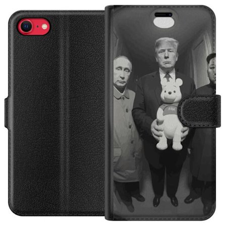 Yhteensopiva Lompakkokotelo Apple Apple iPhone 7 Mustavalkoinen taideteos surrealistisella poliittisella symboliikalla ja odottamattomalla kontrastill