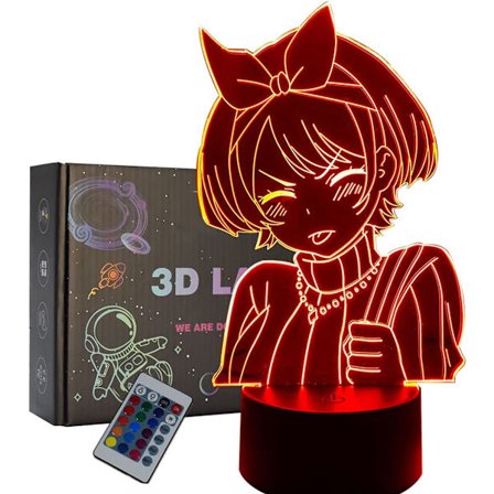 Lej en kæreste Sarashina Ruka 3D LED-lys Anime Nat Li