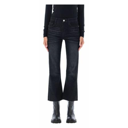 Frame, Cropped Jeans Zwart, Dames, Maat:W28