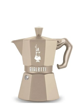 Bialetti Moka 3 Exclusive Induction - Beige - 130ML/3CUPS
