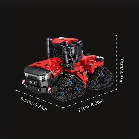 767 stk. Stort beltekjøretøy byggesett med bevegelige belter