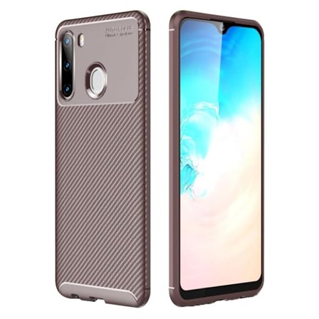 Carbon Shield Samsung Galaxy A21 deksel - Brun