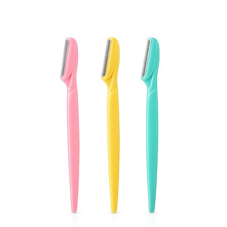 Dermaplaningshøvel for kvinners ansikt – Øyenbrynshøvel og ansiktshårfjerner med beskyttelsesdeksel – Gjenbrukbar dermaplaning ansiktshøvel for glatt,