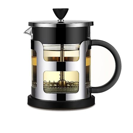 1L Fransk Press Kaffebryggare i Rostfritt Stål Glas Te Kanne