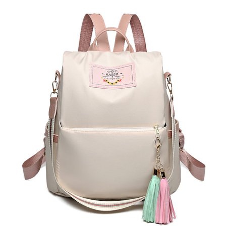 Stor Rygsæk til Kvinder, Mode Rejserygsæk til Kvinder, Beige