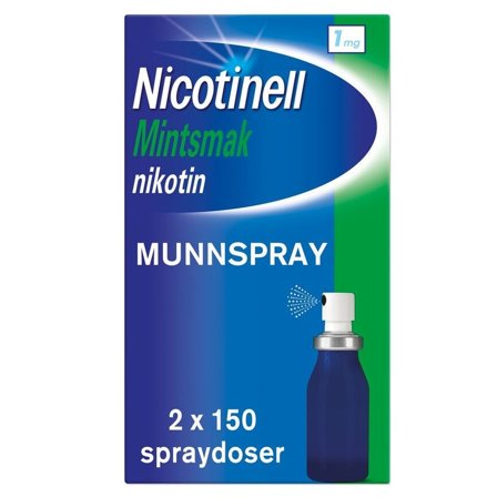 Nicotinell munnspray 1 mg/dose mint 2x150 doser