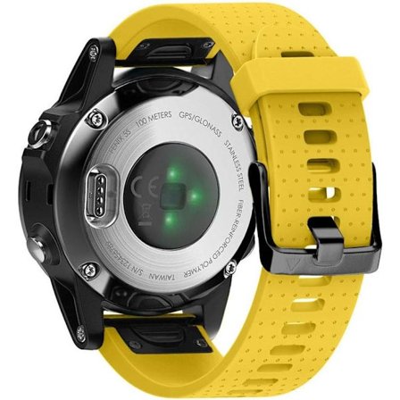 Armband för Garmin Fenix ​​​​5s / Fenix ​​​​5s Plus / Fenix ​​​​6s / Fenix ​​​​6s Pro, 20 mm bredd Quick-Fit silikonarmband, flera färger (Gul