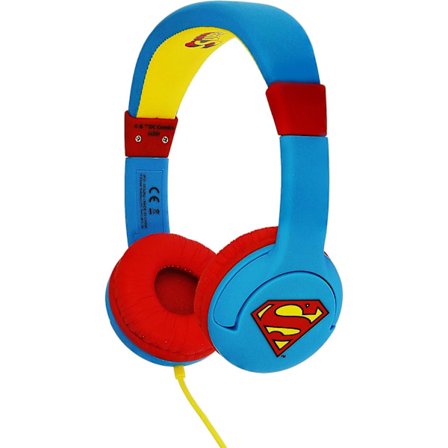 Superman Barn/Barn Logo On-Ear Hörlurar En Storlek Blå/Röd/Gul
