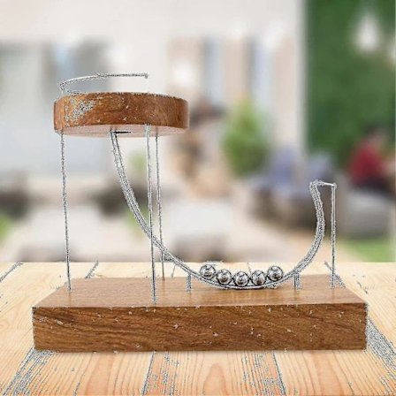 Perpetuel bevægelsesmaskine, cirkulær stressreducerende pyntelegetøj, kreative gaver, kompatibel med venner og familie--