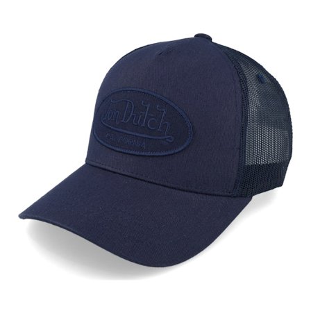Von Dutch - Azul trucker Boné - Oval Patch Navy Trucker @ Hatstore