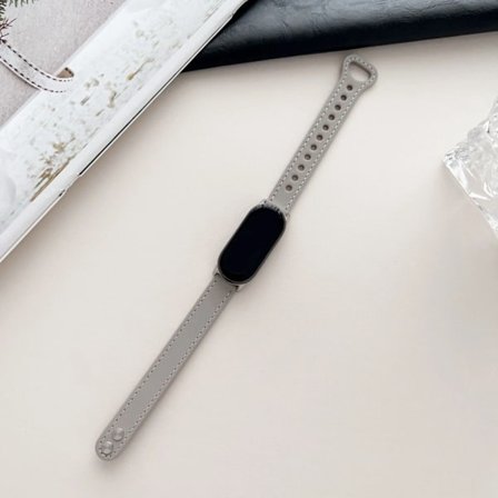Läder Loop Armband för MiBand 9 Xiaomi Smart Band Modeband för Xiaomi 8 7 6 5 4 3 NFC Global Version Ersättningsaccessoarer