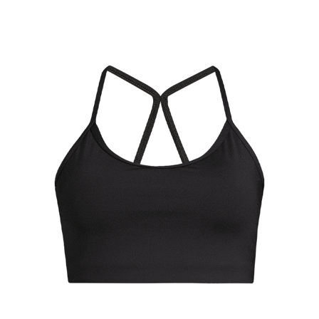Casall Sportswear Sleek Strappy Sports Bra, Black