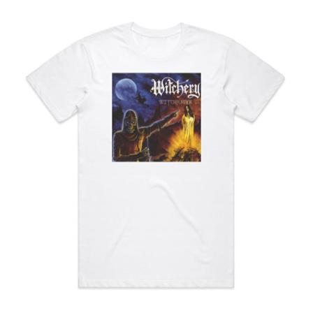 Witchery Witchburner 1 Album Cover T-Shirt Vit XXXL