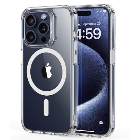 iPhone 15 Pro Max - Skyddande Stöttåligt Magnetiskt Skal